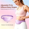 thumbnail image 3 of Comfytemp Heating Pad for Period Cramps, Cordless Wearable Menstrual Belly Belt with FIR Heat & Abdominal Massager, 3 Vibration Modes for Women, Purple, 3 of 6