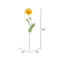 thumbnail image 2 of Vickerman 28" Artificial Yellow Poppy Spray. Includes 6 sprays per pack., 2 of 3