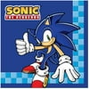 BirthdayExpress Sonic The Hedgehog Birthday Party Supplies 48-Count 4.5" Beverage Paper Napkins, Multi-colored, One Size
