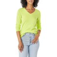 thumbnail image 1 of walmart Essentials Womens Lightweight V-Neck Sweater, 1 of 8