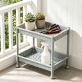 thumbnail image 6 of 2 Tier Storage Organizer Plastic Shelving Unit, Ventilated Small Shelves, Multi-Purpose Kitchen Rack Countertop Snack Rack Storage Shelving for Bathroom Window Household Supplies, Gray by XSAOP, 6 of 6