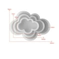 thumbnail image 2 of JDH silicone Crystal Dropper Silicone Mold Cloud Heart - Shaped Oval Rectangular Gypsum Dropper Mold for Homemade Coaster Tray Daily Household Kitchen Use, 2 of 7