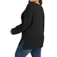 thumbnail image 4 of TEMOFON Plus Size for Womens Fall Long Sleeve Shirts for Women Knit Crew Neck Long Sleeve Sweaters Casual Tunic Ribbed Side Split Pullover Tops, 4 of 4