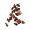 thumbnail image 1 of 20 Piezas Pendientes Base en Blanco para Cabujón Bisel 12 mm DIY Bricolaje Accesorios , Cobre Soledad Vintage aretes en blanco, 1 of 6