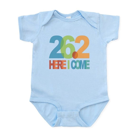 CafePress - 26.2 Here I Come Body Suit - Baby Light Bodysuit, Size Newborn - 24 Months