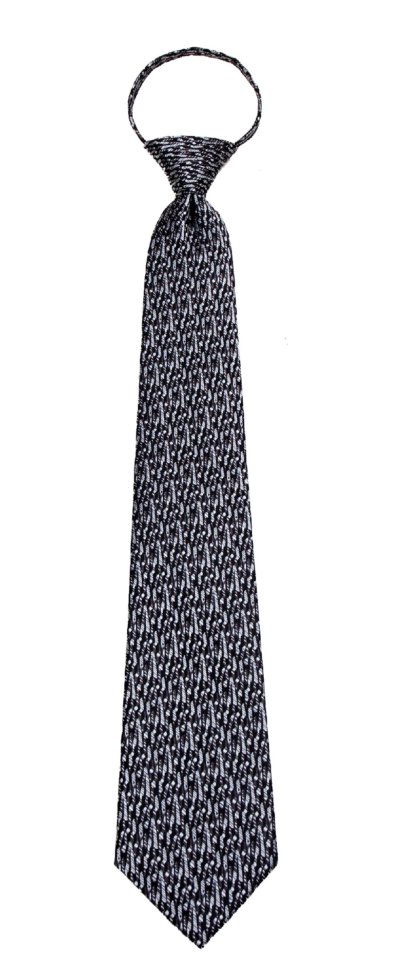Mens XL Premade Zipper Tie Extra Long Big and Tall Zip Up Neckties