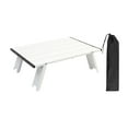 thumbnail image 1 of Mesa plegable Zulema para acampar con bolsa de transporte Escritorio plegable resistente para Computadora Blanco, 1 of 8