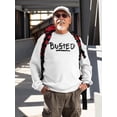 thumbnail image 2 of Busted. Sweatshirt Men -Image by Shutterstock, Male Medium, 2 of 4