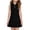 #19Black, variant on Girls Solid Color Sleeveless Polo Dress Drop Waist Ruffle Hem School Casual Dress Red 150