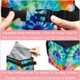 thumbnail image 4 of Tie Dye Foldable Car Trash Can with Lid, Leak-Proof, and Hanging Storage Bag - Trash Can for Car, Car Garbage Can, 4 of 6
