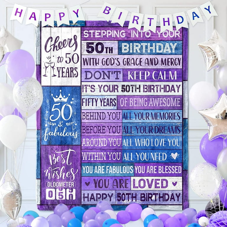 60th Birthday Gifts for Women Blanket 60th Birthday Decorations