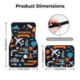 thumbnail image 4 of Daiia Creative Transport Printed Car Floor Mats Set of 4, Durable Non Slip Auto Floor Carpet, Car Interior Carpets Proof Foot Pads Anti-Slip Cushion Automoetive Accessories, 4 of 6