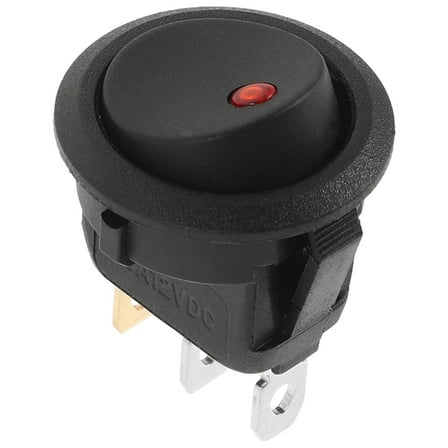 Soimiss Turn Signal Rocker Switch for Utv with Lighted Button Black Toggle Switch for Vehicles