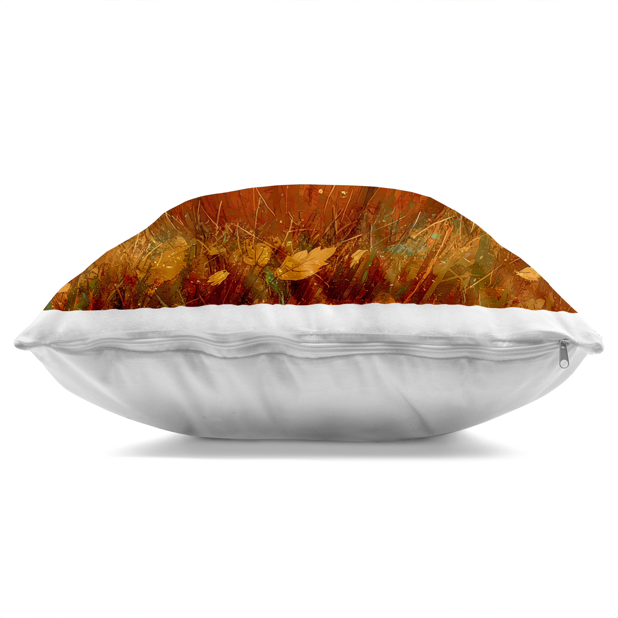 Stupell Industries Bright Pumpkin & Falling Leaves Decorative Printed Throw Pillow, design by Creative Studio