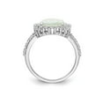 thumbnail image 2 of Lab-Created Opal Ring in Sterling Silver with Cubic Zirconia (CZ), 2 of 4