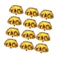 thumbnail image 3 of globos de taco,Globo de papel de aluminio con forma de taco de 12 piezas Globos divertidos de dibujos animados creativos para la decoración del festival de comida de fiesta FRCOLOR Hogar7005444, 3 of 7