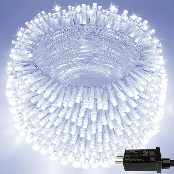 Cadena de luces LED SANJICHA 300, impermeable, 8 modos, enchufe de 29 V