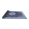 thumbnail image 2 of Ahgly Company Indoor Round Medallion Blue Traditional Area Rugs, 5' Round, 2 of 4