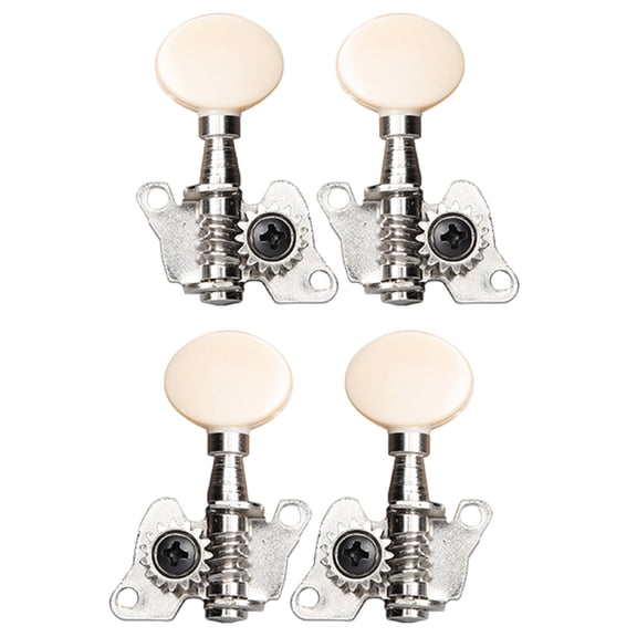 Ukulele 2L2R Tuning Peg Machine Head Tuners with Mounting Screws Button Open Gear Tuners Ukulele Parts