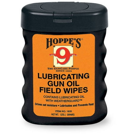 Hoppes Lubricating Gun Oil Field Wipes (Best Gun Oil To Prevent Rust)