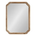 thumbnail image 3 of Kate and Laurel Marston Wood Framed Wall Mirror, Rustic Brown 18x24, 3 of 9