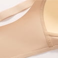 thumbnail image 6 of HomeDM Front Closure Bras for Women Wireless Full Coverage Mastectomy Bralettes Seamless Everyday Bra, Beige, 40, 6 of 9