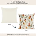 thumbnail image 5 of RKSupls Throw Pillow Covers, Cute Rooster Throw Pillow Case Decoration, Linen Cushion Covers for Couch Sofa Bedroom Living Room Study Holiday Home Decor,18x18in, 5 of 6