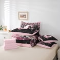 thumbnail image 6 of Manfei Girls Pink Monogrammed Bedding Comforter Set 7pcs, Personalized Letter G King Bedding Sets, Kawaii Axolotl Cherry Blossoms Bed Sheets, Super Cozy Room Decor, 6 of 8