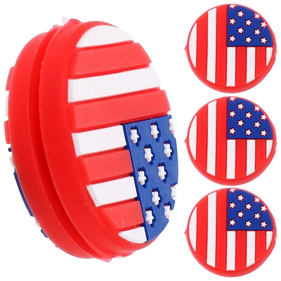GAXIRE 4-Pack Tennis Racket Dampeners with USA Flag Design for Amateur & Recreational Tennis Player Practice