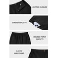 thumbnail image 5 of COOFANDY Men's Casual Shorts Classic-Fit 9" Chino Shorts Cotton Stretch Golf Short with 4 Pockets, 5 of 6