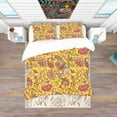 thumbnail image 3 of Designart 'Pattern in Ethnic Traditional Style' Bohemian & Eclectic Duvet Cover Set, 3 of 4