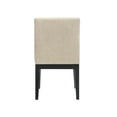 thumbnail image 7 of Modern Contemporary Black Beige 5pc Dining Set Round Table Upholstered Chairs, 7 of 7