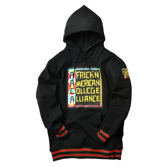 AACA Men's Graphic Pullover Hoodie, Retro HBCU Pride Sweatshirt with 90s Style Design