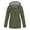 Army Green, variant on Timegard Rain Jacket Women Plus Size Active Outdoor Hoodies Jacket Zip up Fall Raincoat Windbreaker