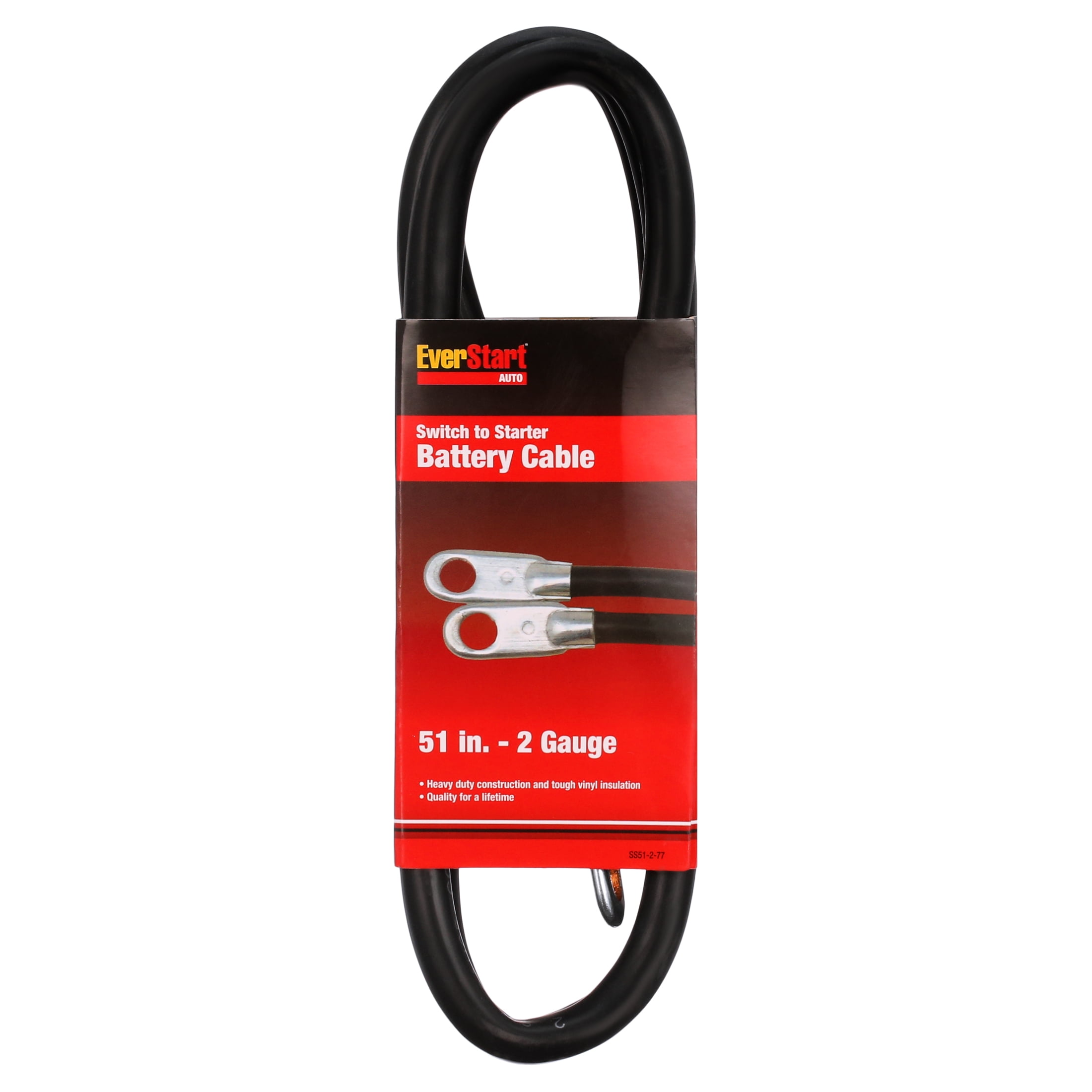 EverStart SS51-2-77 4-Gauge Switch to Starter Battery Cable, 51-Inches