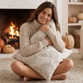 thumbnail image 5 of Fall Decor Throw Pillow Cover,Embossed Pumpkin Autumn Thanksgiving Harvest Decoration for Sofa Living Room Home, 5 of 6