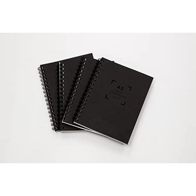 Cuaderno Espiral Livescribe A5, compatible con bolígrafos inteligentes (4 unidades), negro (ANX-00003)