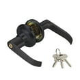 thumbnail image 1 of Decodeary Three Handle Durable Door Steel Door Color Sturdy Installation Body black 45-65mm, 1 of 6