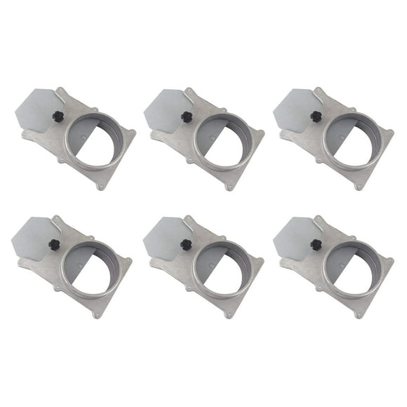 Taytools 278574 Ensemble de 6 Barrières Blast 6 Pouces Auto-Nettoyage Sans Obstruction Aluminium pour Système de Collecte de Poussière