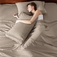 thumbnail image 4 of Juego de sábanas Bedsure Deep Pocket Queen, color topo, que absorbe la humedad, 4 of 8