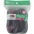 thumbnail image 3 of Value Pack Ankle Socks, 10 Pairs (Little Girls & Big Girls), 3 of 3