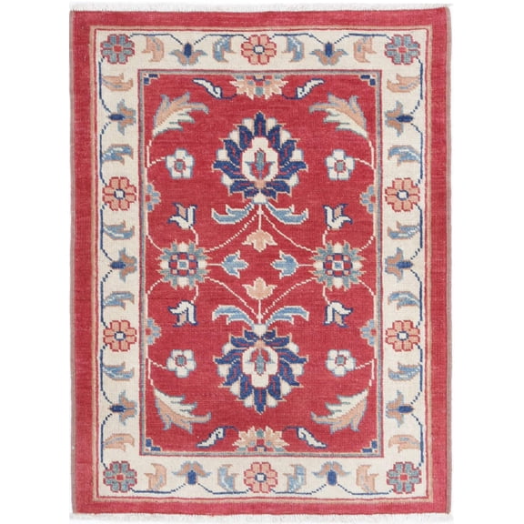 Hand Knotted Ziegler Farhan Gul Wool Rug - 2'7'' x 3'6''