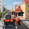 thumbnail image 4 of ToyKingdee Articulated Backhoe Loader Construction Toy, Interactive Engineering Vehicle for Kids' Imaginative Play, 4 of 6