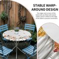 thumbnail image 2 of White Pumpkin Fall Round Tablecloth for 36-44 Inch Tables,Fitted Table Cover with Elastic Edge,Thanksgiving Eucalyptus Leaves Autumn Waterproof Outdoor Table Cloth Protector for Patio Garden Dinner, 2 of 9