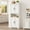 With 1 grid white, variant on 70 Inch Tall Kitchen Pantry Cabinet, Freestanding Storage Cabinet Pantry Cabinet,70" Tall Kitchen Pantry Cabinet with Doors and Adjustable Shelves, Freestanding Cupboard, Tall Storage Cabinet