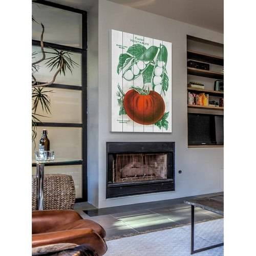 Marmont Hill "Seed Art 2-2" Painting Print on White Wood