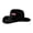 Black, variant on Fabrcox 1776-2026 250th USA Anniversary Cowboy Hat Western America Flag Print Patriotic Freedom Independence Day 4th of July Hat Brown 22.04"-22.83"