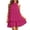 Hot Pink, variant on AJGRHE Party Dress for Women Feel Ruffled Bubble Dress Self-Tie Strap Sleeveless Backless Fitted Mini Dress Hot Pink L