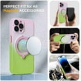 thumbnail image 3 of Cover for iPhone 14 Pro Max, Compatible with MagSafe Case,Slim Shockproof Gradient Full Camera Protector Cover,Magnetic Hidden Rotation Ring Stand Case Cover, F, 3 of 7