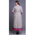thumbnail image 3 of Bimba Robe Anarkali Imprimée pour Femmes Kurti Indienne Sans Manches Kurta Évasée, 3 of 6